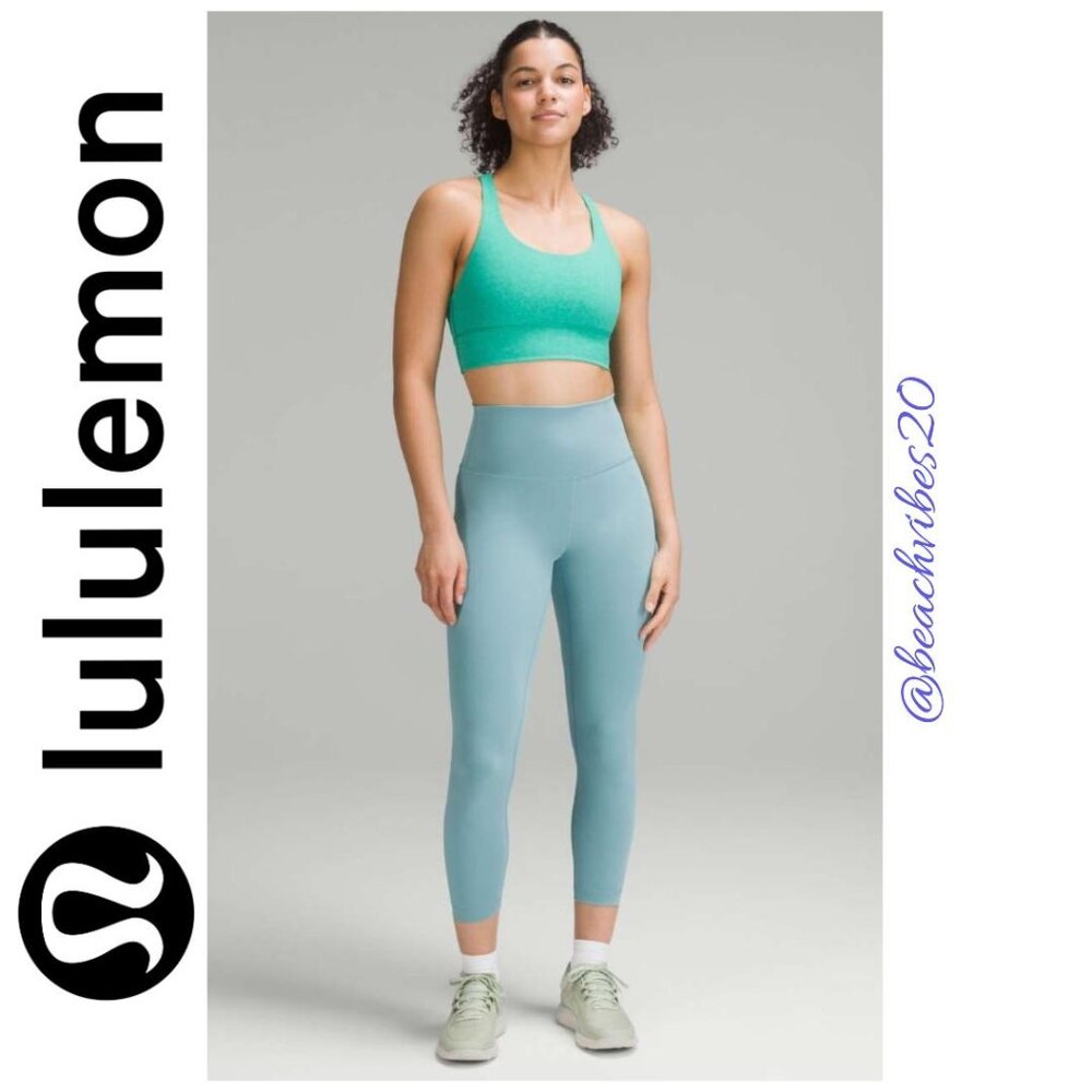 LULULEMON ATHLETICA Wunder Train High-Rise Tight 25" Tidal Teal 8 NWT LL-137